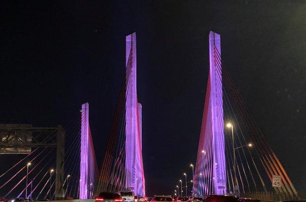 Kosciuszko Bridge at nite