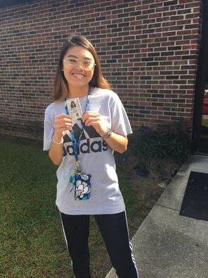 Jasmine with her new license!