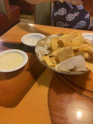 Chips and cheese dip