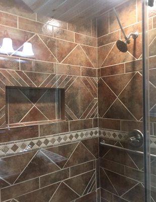 Beautiful showers built