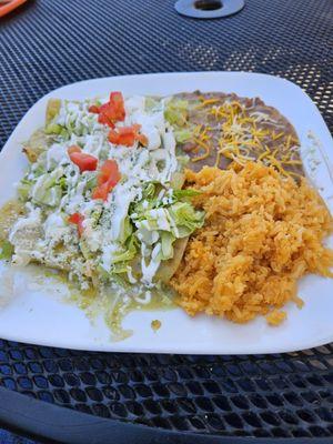 Cheese enchiladas