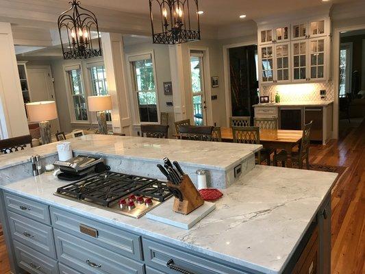 Stunning marble kitchen