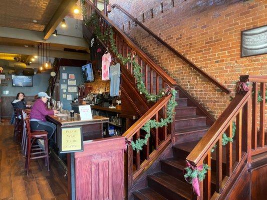 Staircase to the very spacious second floor