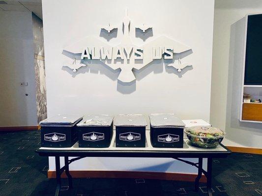 Philyaw's Cookout Delivery Set-up #AlwaysUs #PhilyawsCookout #FlyingDucks