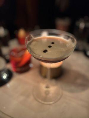 Espresso martini (half drank but highly recommended by all four of us!)