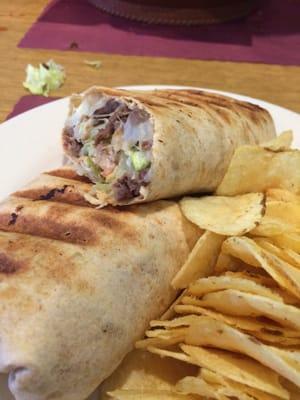 Philly cheesesteak wrap