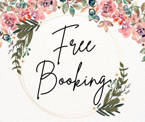 Enjoy the perks of my services with FREE booking. No obligation!