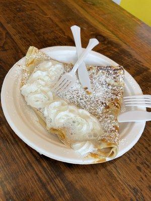 Peanut butter crepe