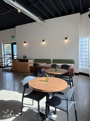 Loki Coffee, Salt Lake City, Utah, indoor seating. Come and enjoy our new space with friends and family!