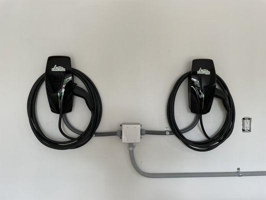 Tesla dual EV charger installation for all of your family's needs