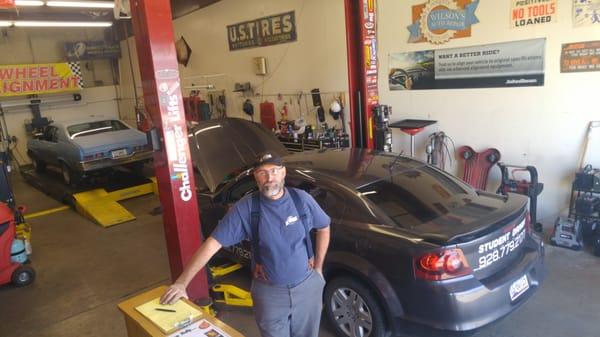 Jim Wilson, owner and operator of Wilson's Auto Repair, est. 1999.