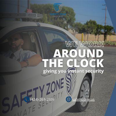 Get an immediate quote for month-to-month security services and have patrols set up within 24 hours. Enter the Safety Zone today.