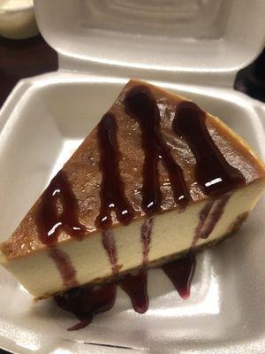 Plain Cheesecake with drizzle