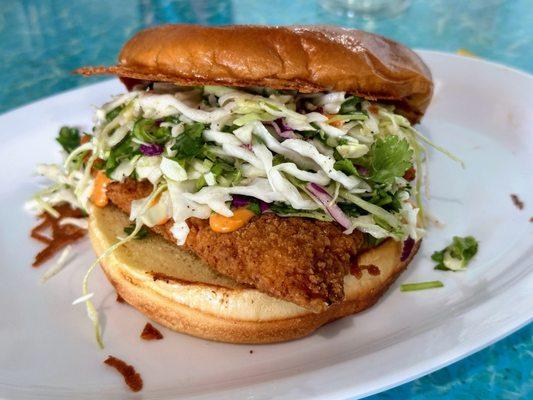 Spicy fish sandwich