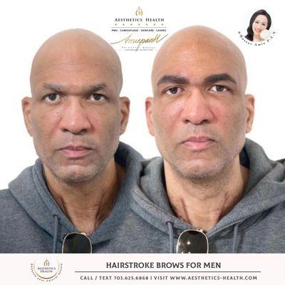 Men Eyebrows Hairstroke