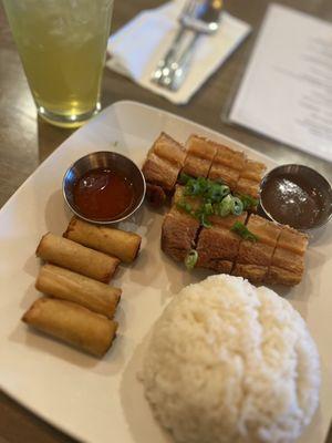 Lechon kawali with lumpia