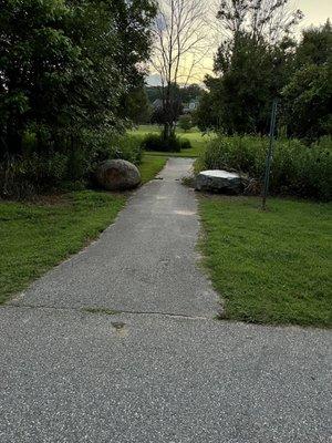 One of the feeders to the greenway from a nearby development/neighborhood