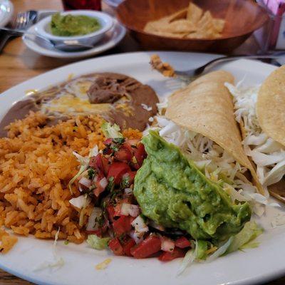 Fish tacos plate