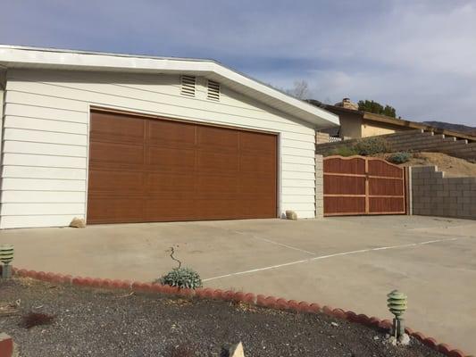 This is a Windsor steel wood garage door a great looking door