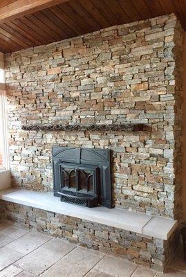 Stone purchased from Hearth & Home... looks awesome!