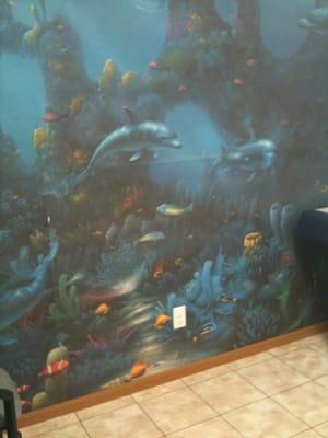 Here is the ocean exam room. Love it!