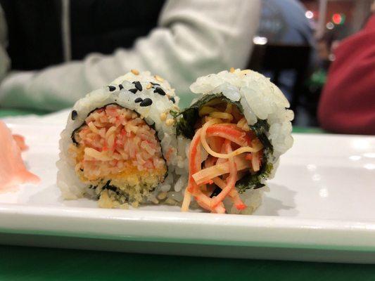 Spicy crunch roll. Meh.