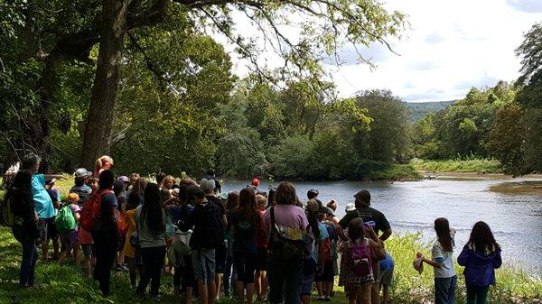 Students participating in Arbor's Outdoor Program.