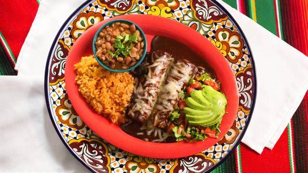 Chicken Mole Enchiladas