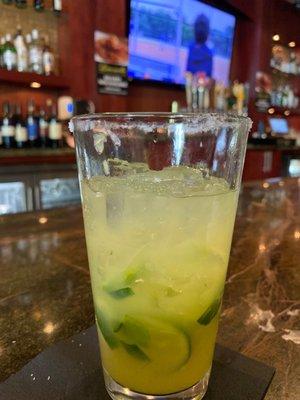 Spicy cucumber margarita