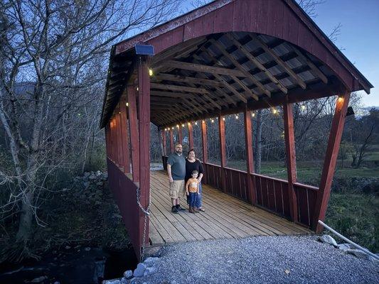 Covered bridge photo op onsite