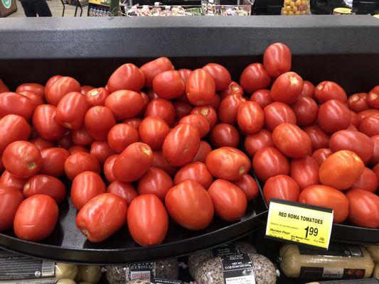 Red Roma tomatoes