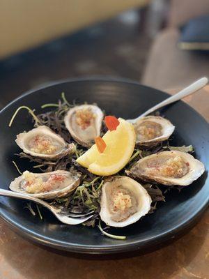 Oyster on half shell