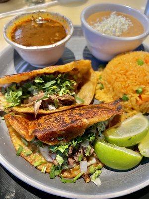 Birria lunch special $10.50- so gooood and lots of food for the price