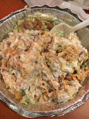 Burrito bowl, a delicious mess.