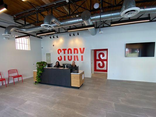 Entry lobby at Story dispensary a cincinnati dispensary