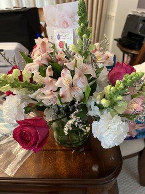 Gorgeous arrangement by Amanda