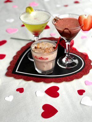 Valentine's Day Specialty Cocktails.