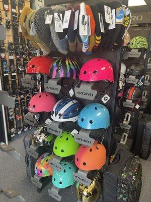 We've got helmets of every color for scootering, skating, and riding.