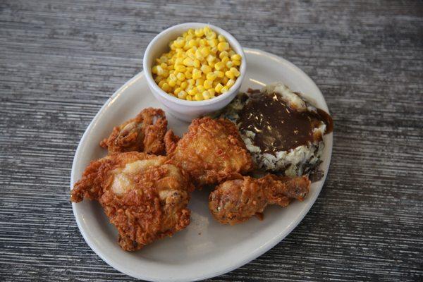 Four Piece Fried Chicken Dinner