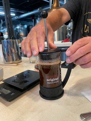 Using the French Press