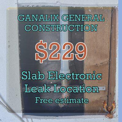 Slab leak causing trouble? Ganalix is here to help. Our experienced plumbers offer comprehensive slab leak solutions tailored to your home.