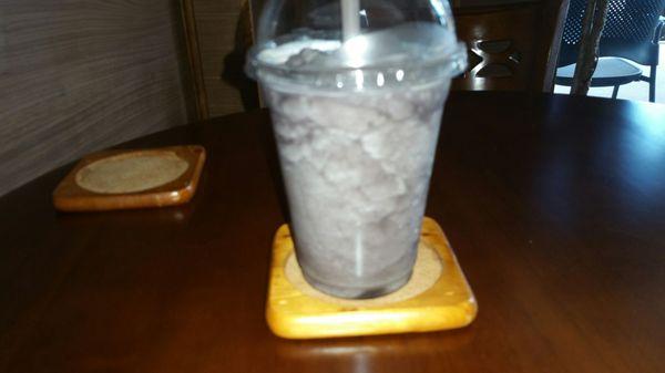 Blueberry fruit smoothie. Delicious!