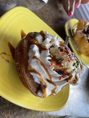 Churro Bowl with ice cream