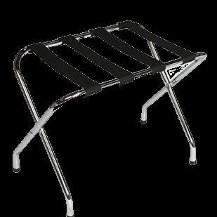 Metal and wooden luggage racks