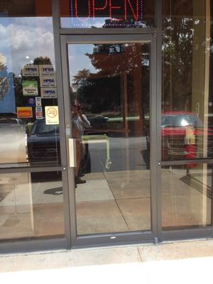 Glass door repair