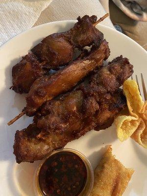 Chicken on a stick