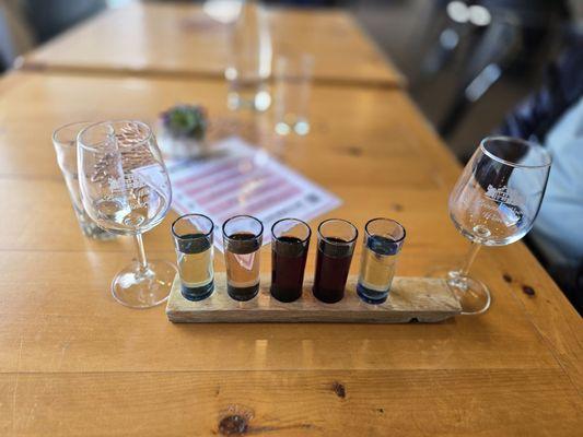 A wine flights wonderful choices