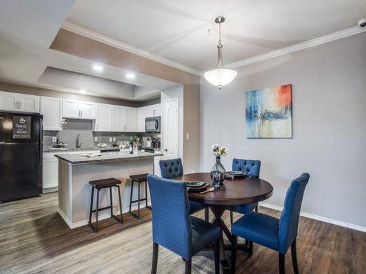 Kitchen and dining area