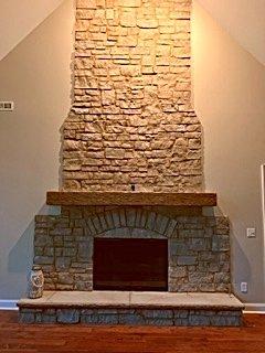 Stone Fireplace Remodel