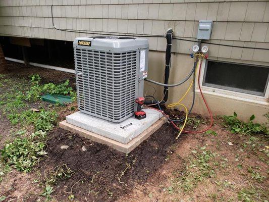 Condensing unit installation